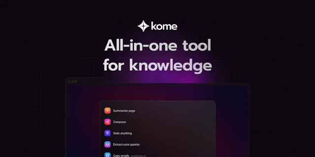 Kome AI - AI Tool Logo & Interface Preview