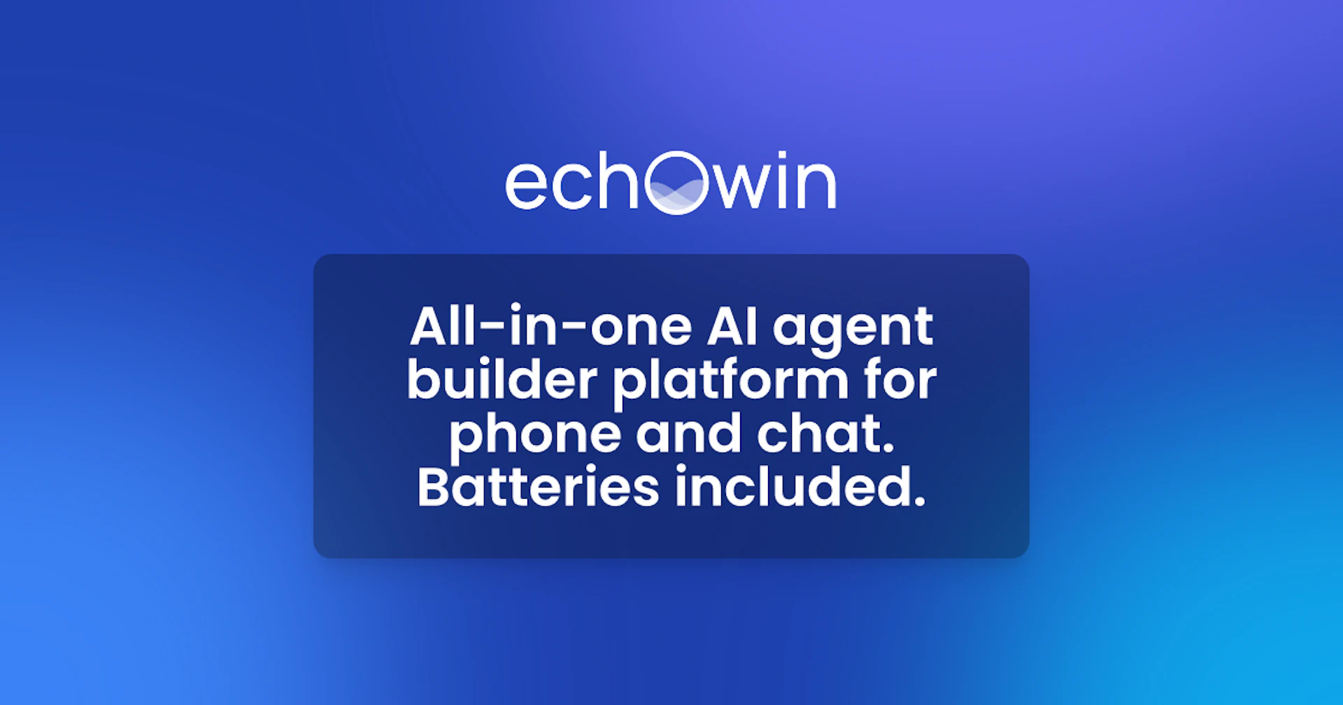 echowin - AI Tool Features, UI & Interface Overview