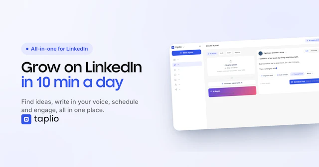Taplio - AI Tool Logo & Interface Preview