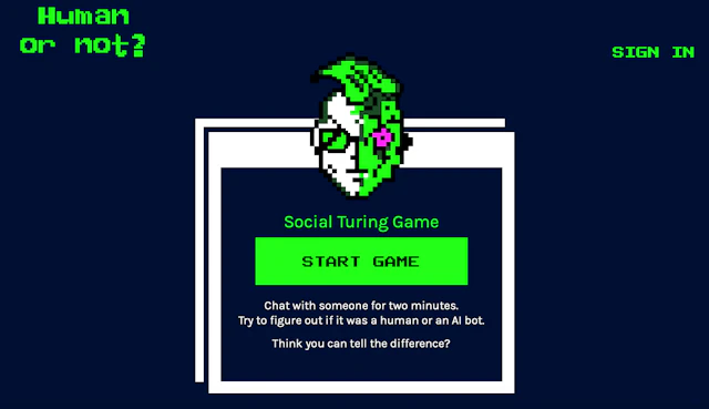 Human Or Not - AI Tool Logo & Interface Preview