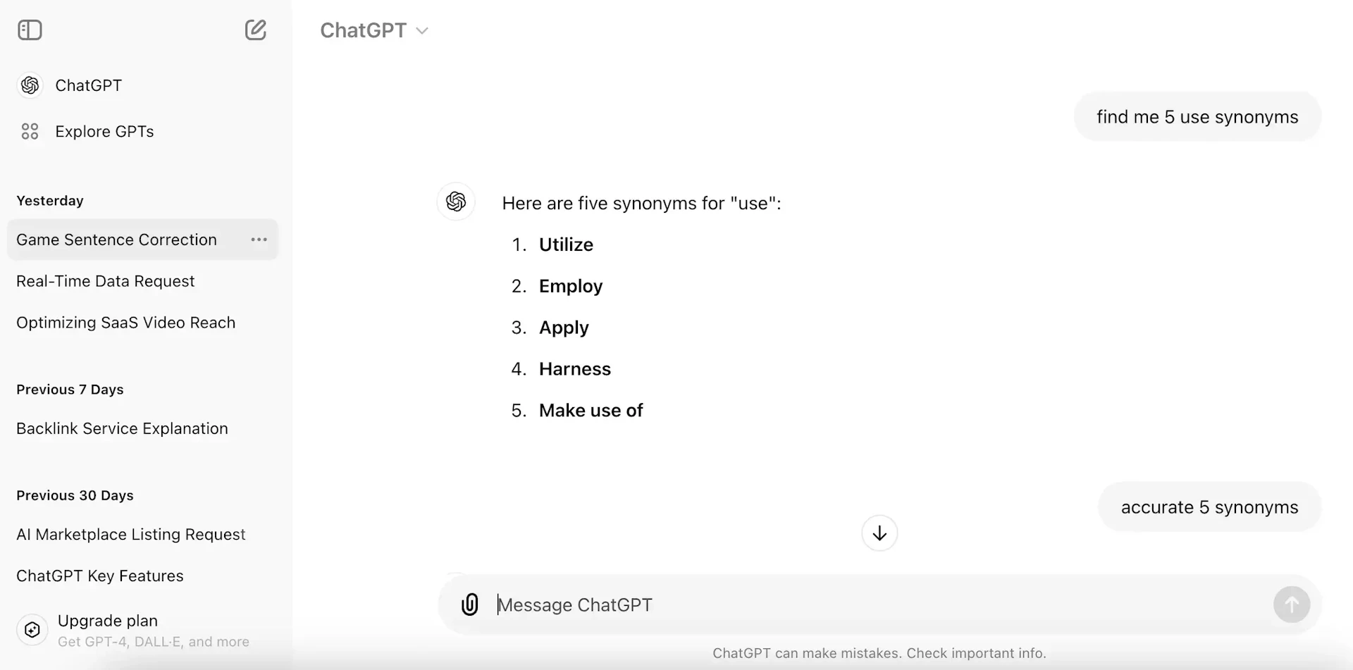 ChatGPT - AI Tool Features, UI & Interface Overview