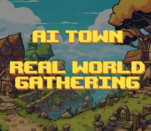 AI Town - AI Tool Logo & Interface Preview