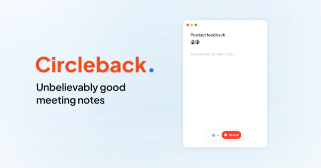 Circleback.ai - AI Tool Logo & Interface Preview