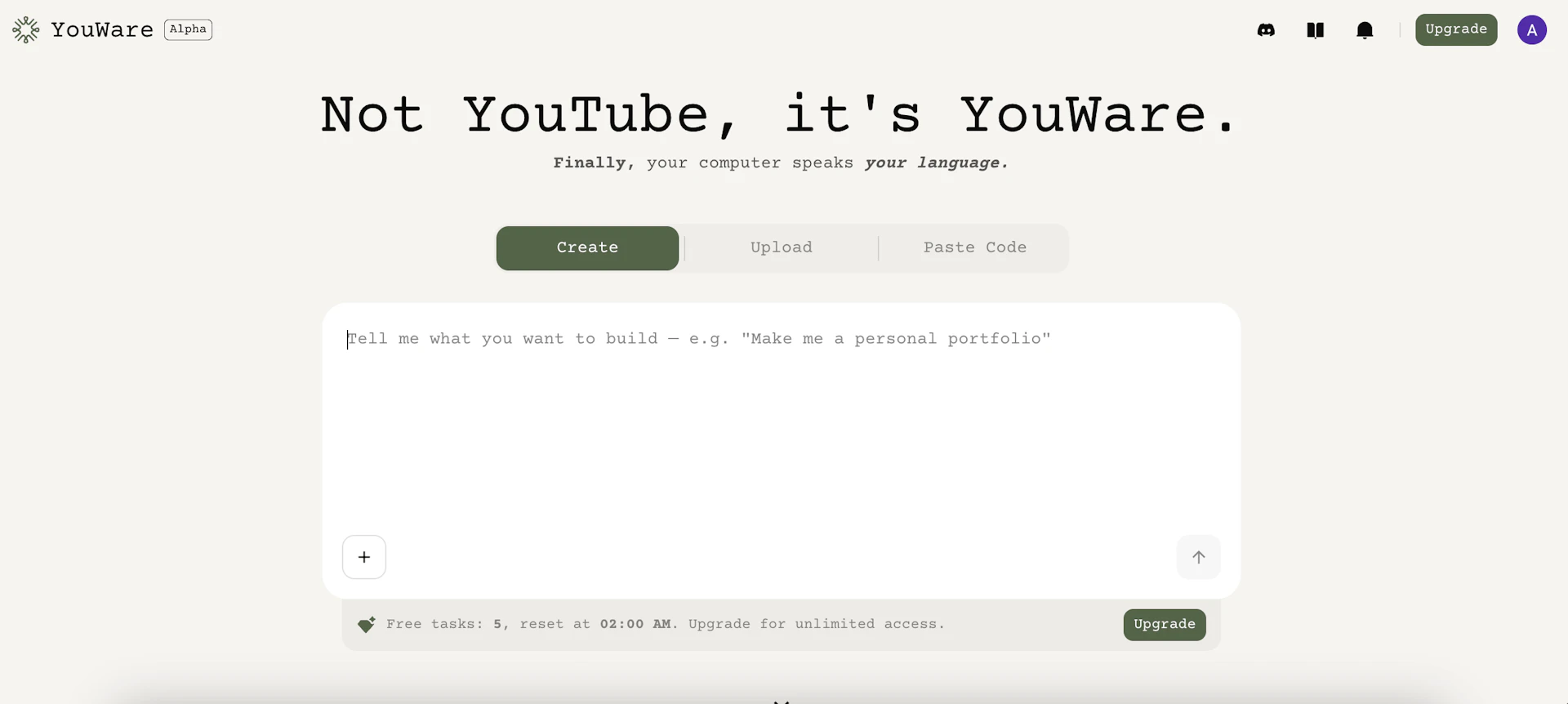 YouWare - AI Tool Features, UI & Interface Overview