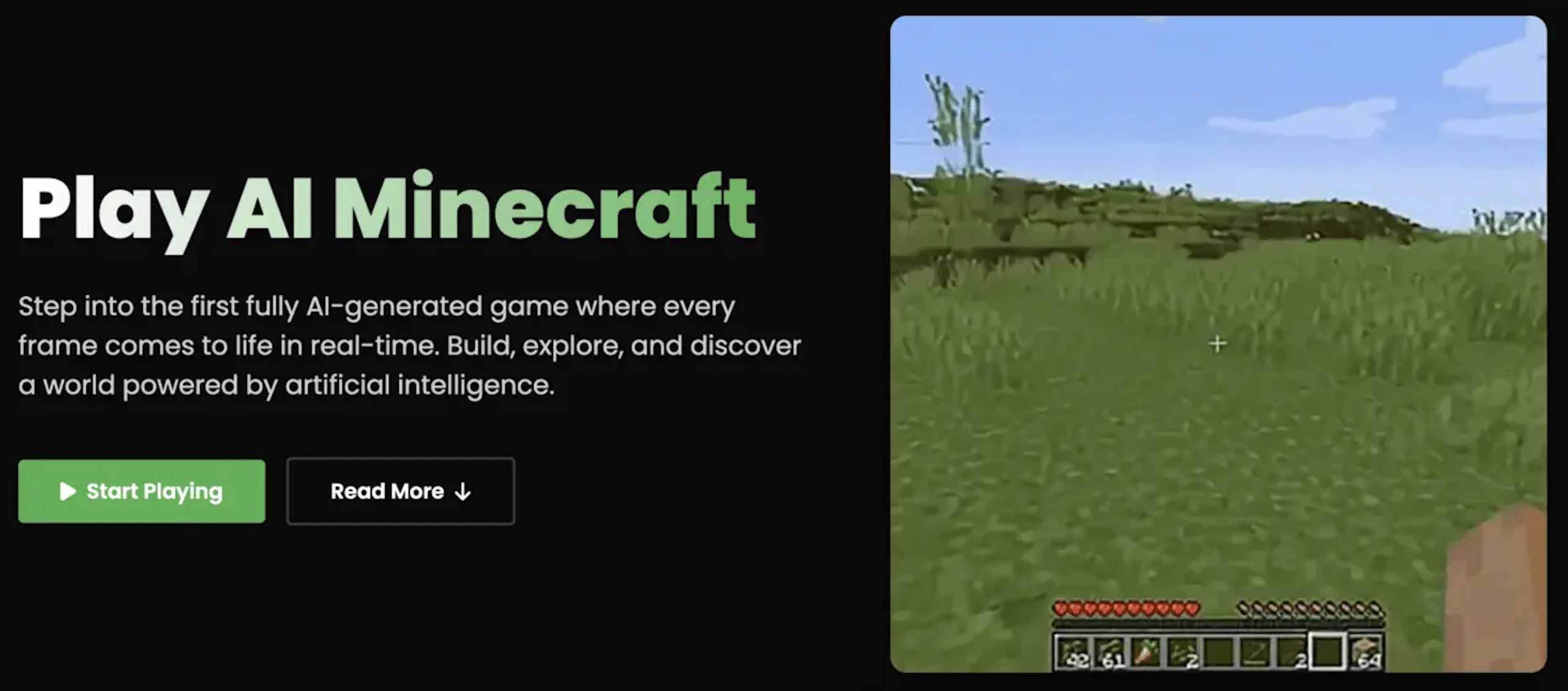 Oasis AI Minecraft - AI Tool Features, UI & Interface Overview