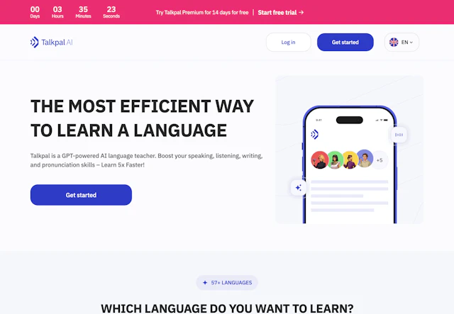 TalkPal - AI Tool Logo & Interface
