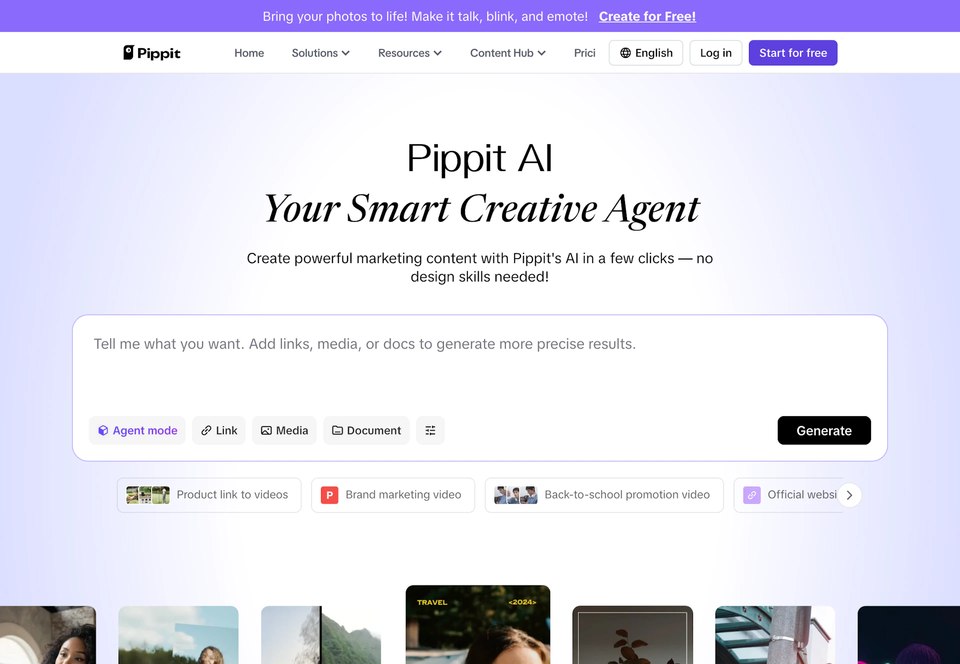 Pippit AI - AI Tool Features, UI & Interface Overview