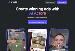 Arcads - AI Tool Profile and Logo Preview