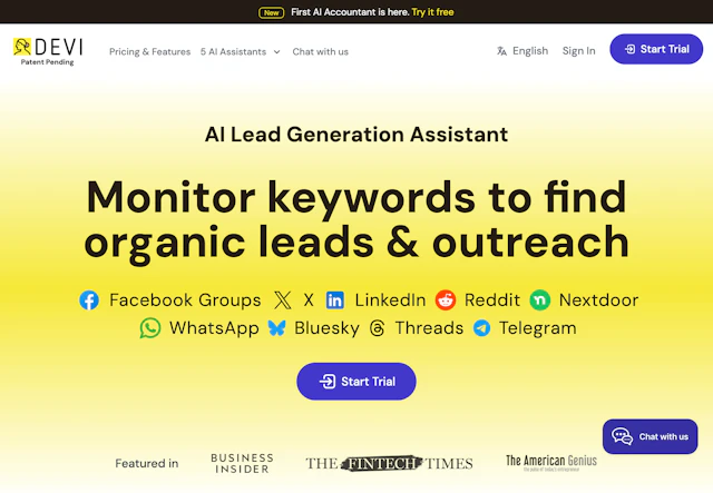 Devi AI - AI Tool Logo & Interface