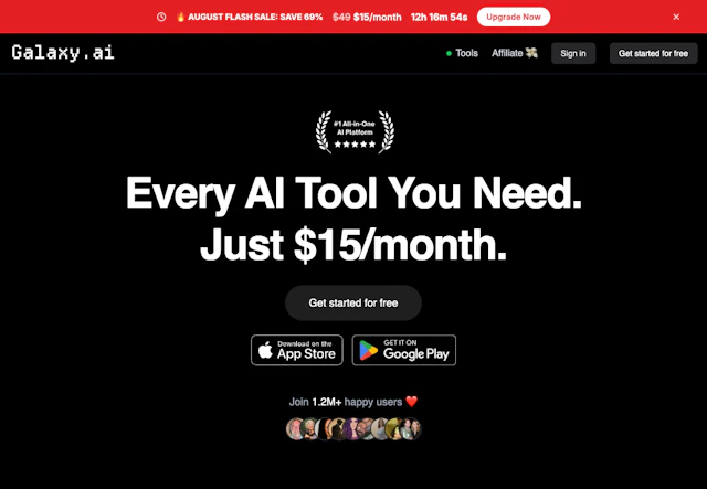 Galaxy AI - AI Tool Logo & Interface