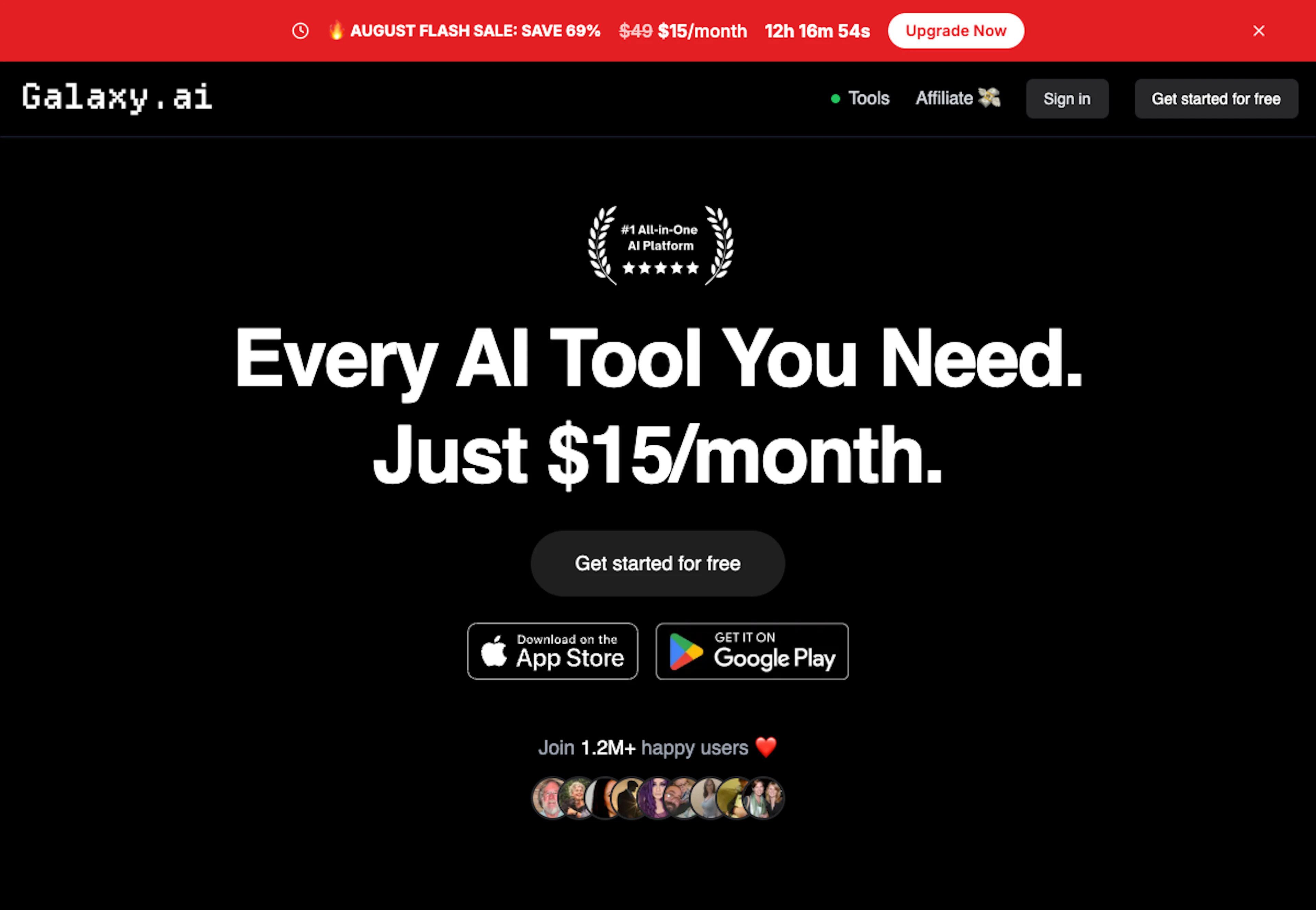 Galaxy AI - AI Tool Features, UI & Interface Overview