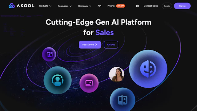 Akool AI - AI Tool Logo & Interface