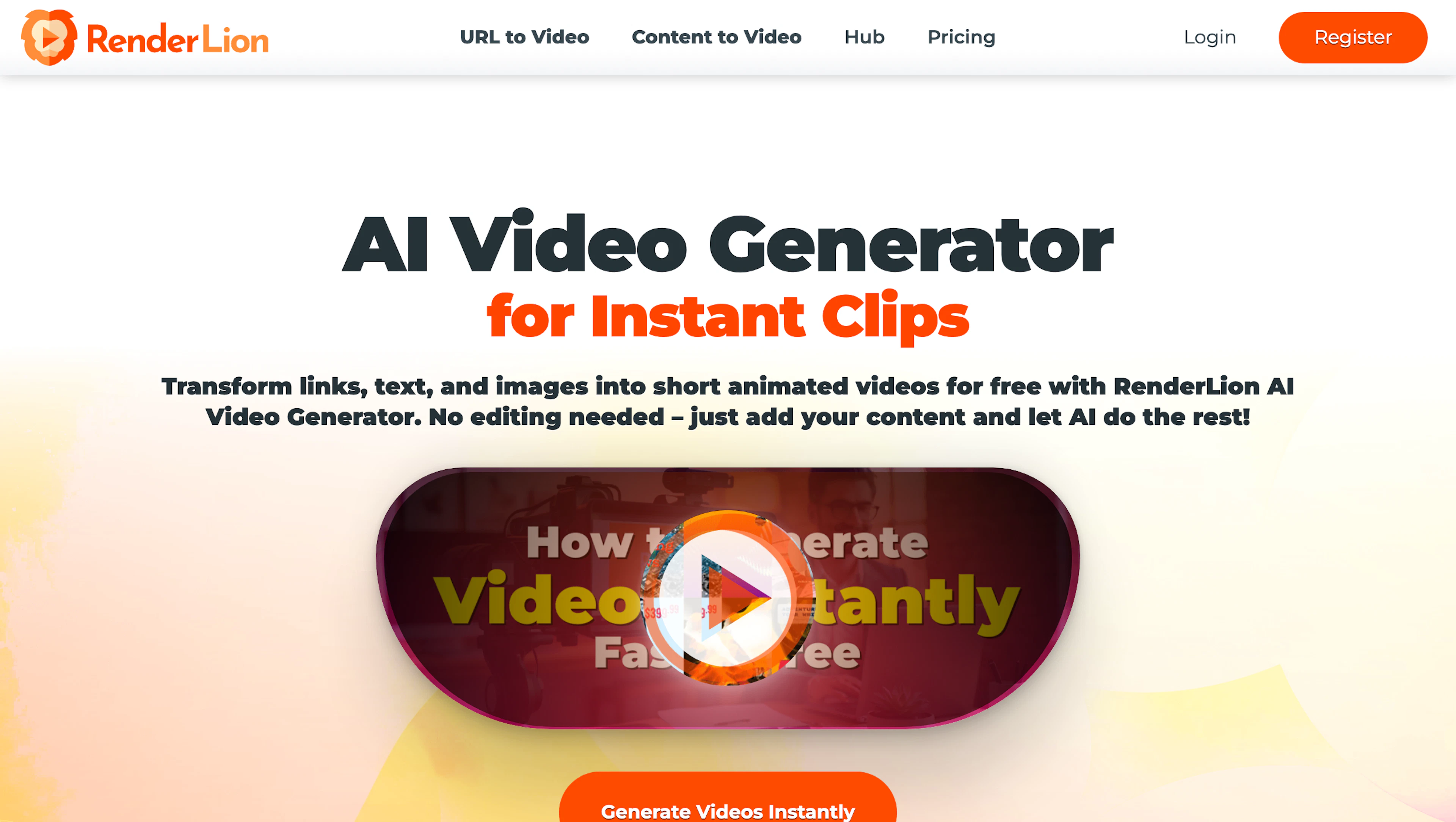 RenderLion - AI Tool Features, UI & Interface Overview