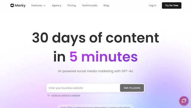 Marky - AI Tool Logo & Interface