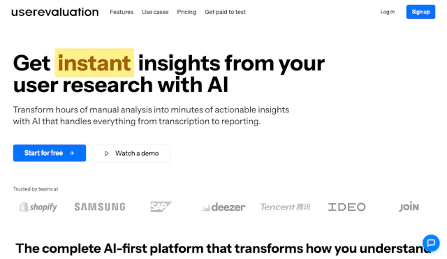 User Evaluation - AI Tool Logo & Interface