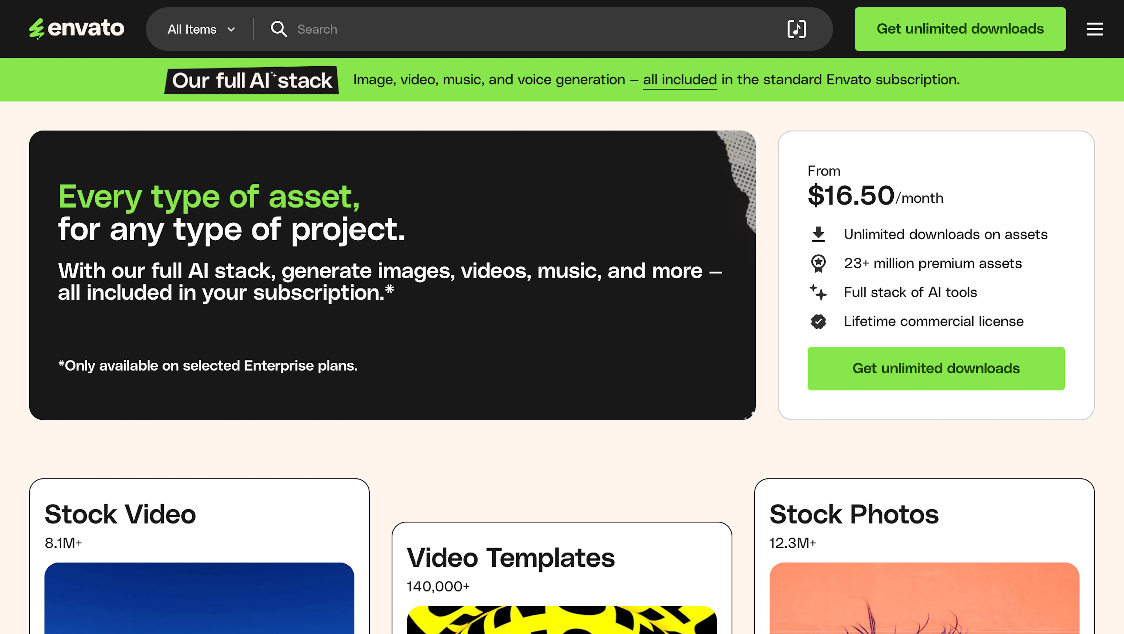 Envato Labs - AI Tool Features, UI & Interface Overview