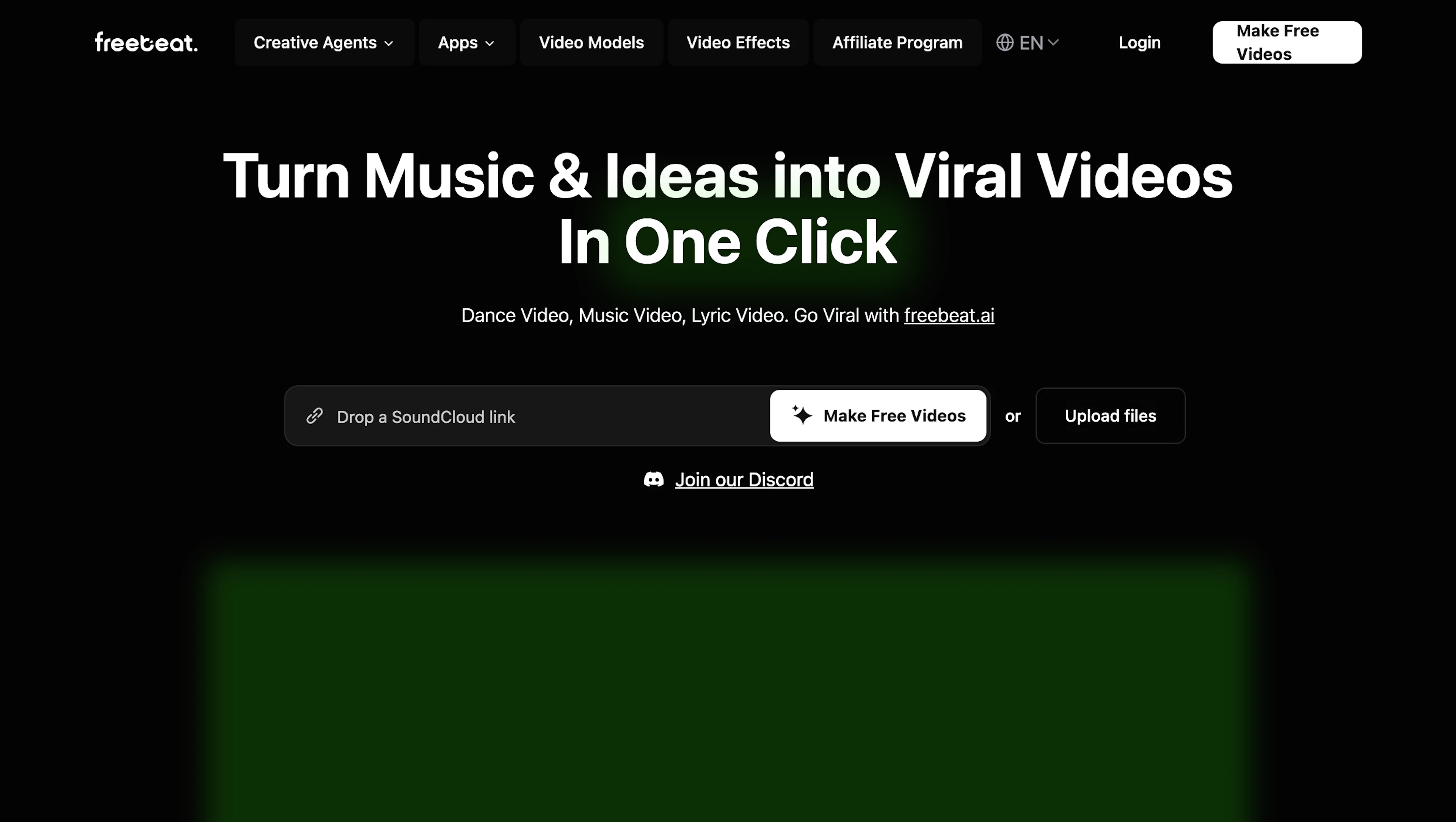 Freebeat - AI Tool Features, UI & Interface Overview