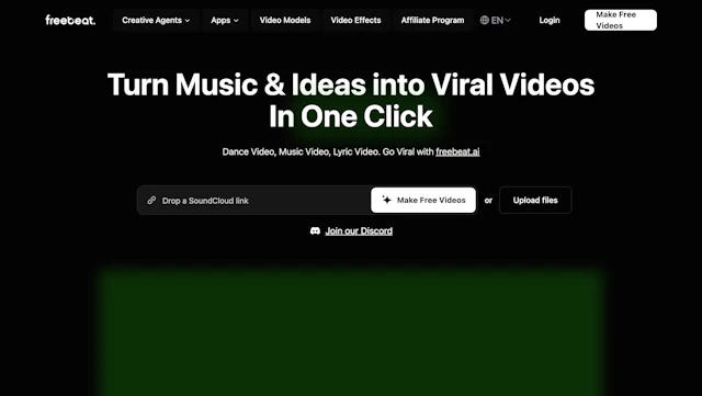 Freebeat - AI Tool Logo & Interface