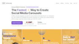 aiCarousels - AI Tool Profile and Logo Preview