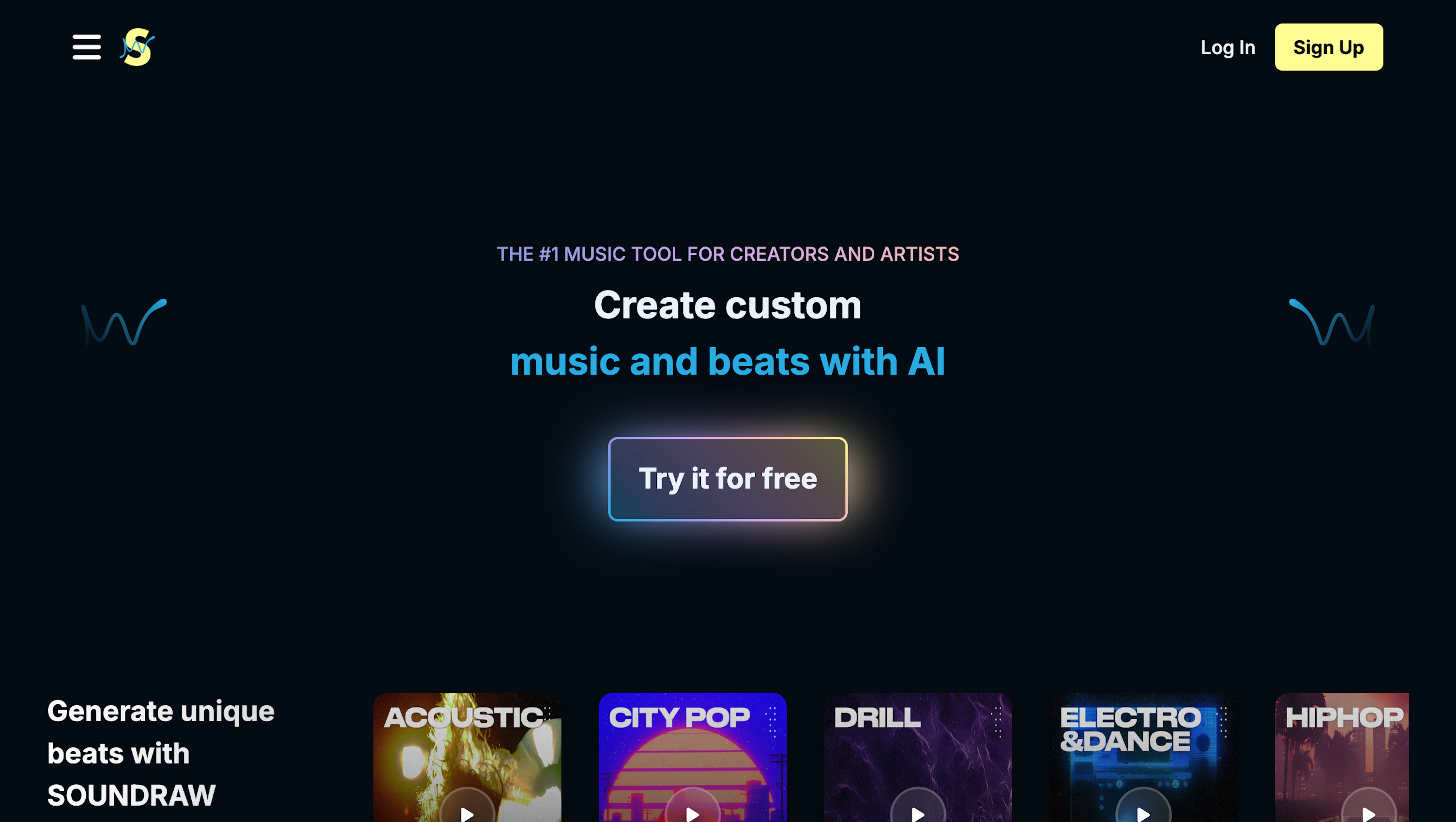 Soundraw - AI Tool Features, UI & Interface Overview