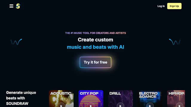 Soundraw - AI Tool Logo & Interface