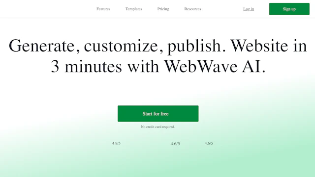 WebWave - AI Tool Logo & Interface