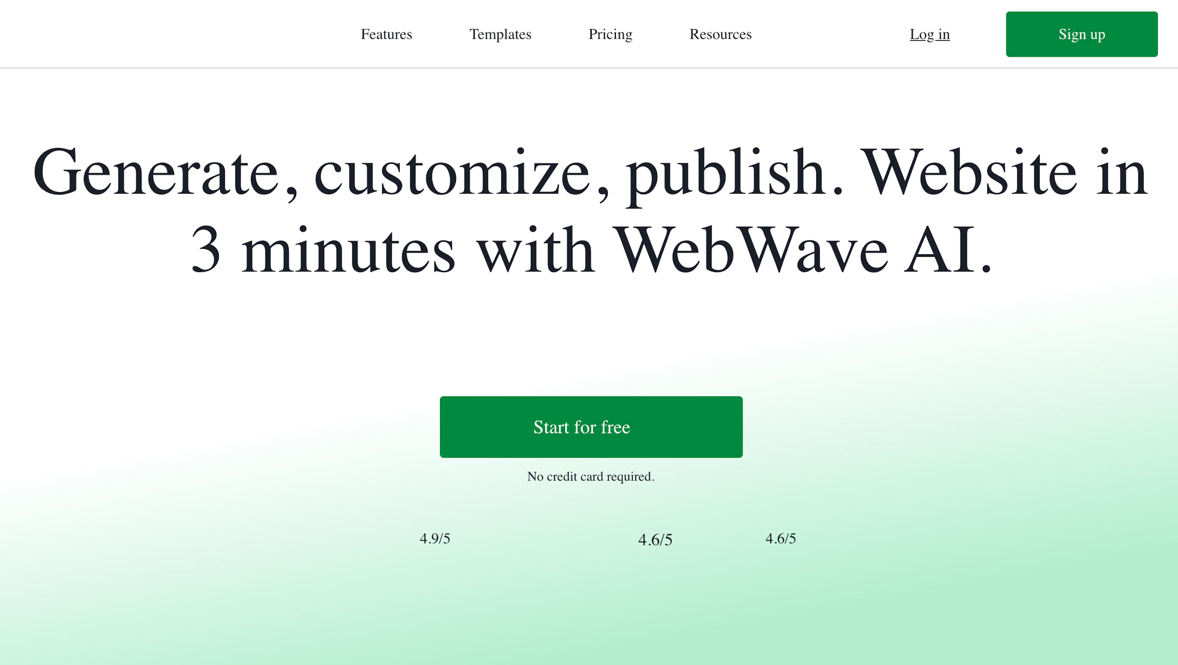 WebWave - AI Tool Features, UI & Interface Overview