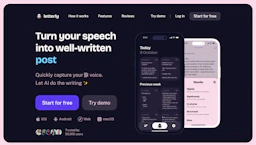Letterly - AI Tool Profile and Logo Preview