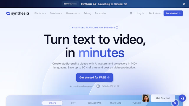 Synthesia - AI Tool Logo & Interface