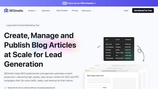 SEOmatic - AI Tool Logo & Interface