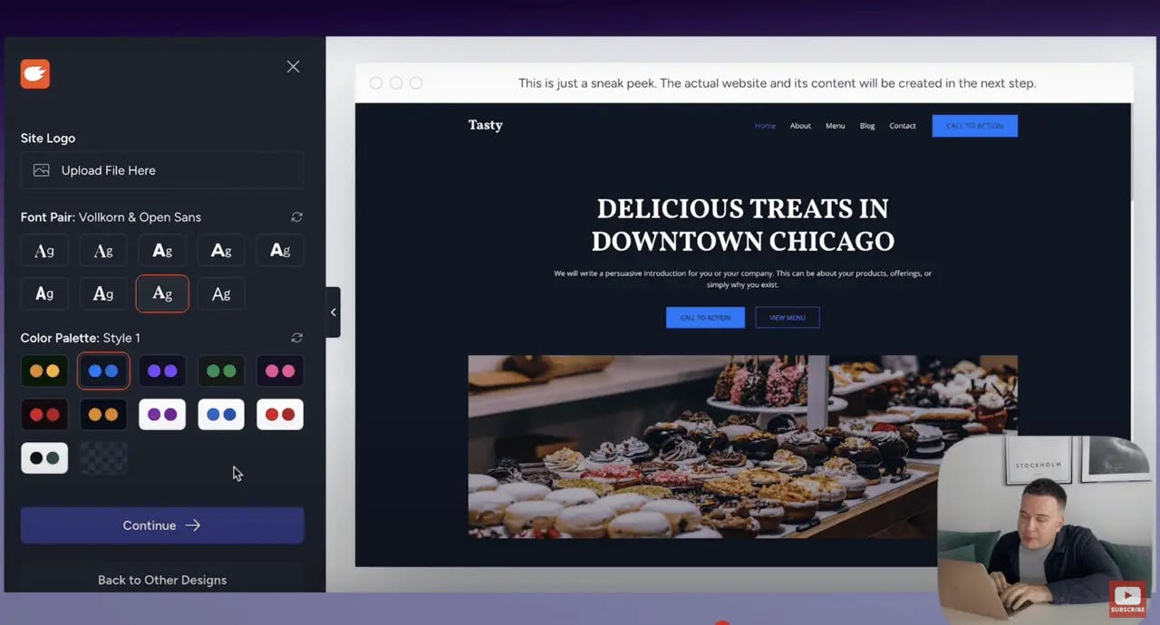 Testing best AI website builders