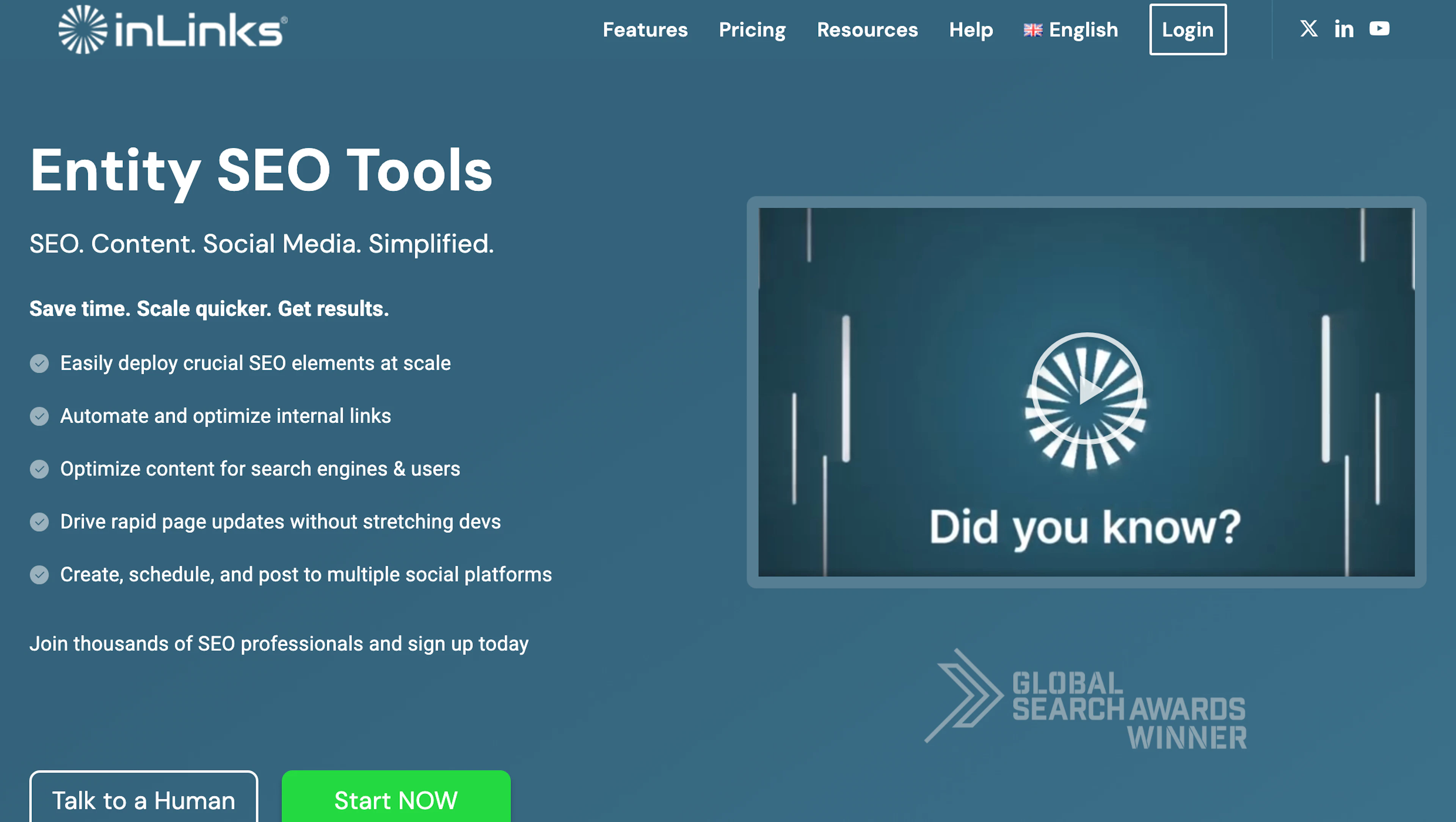 InLinks - AI Tool Features, UI & Interface Overview
