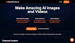 RepublicLabs - AI Tool Profile and Logo Preview
