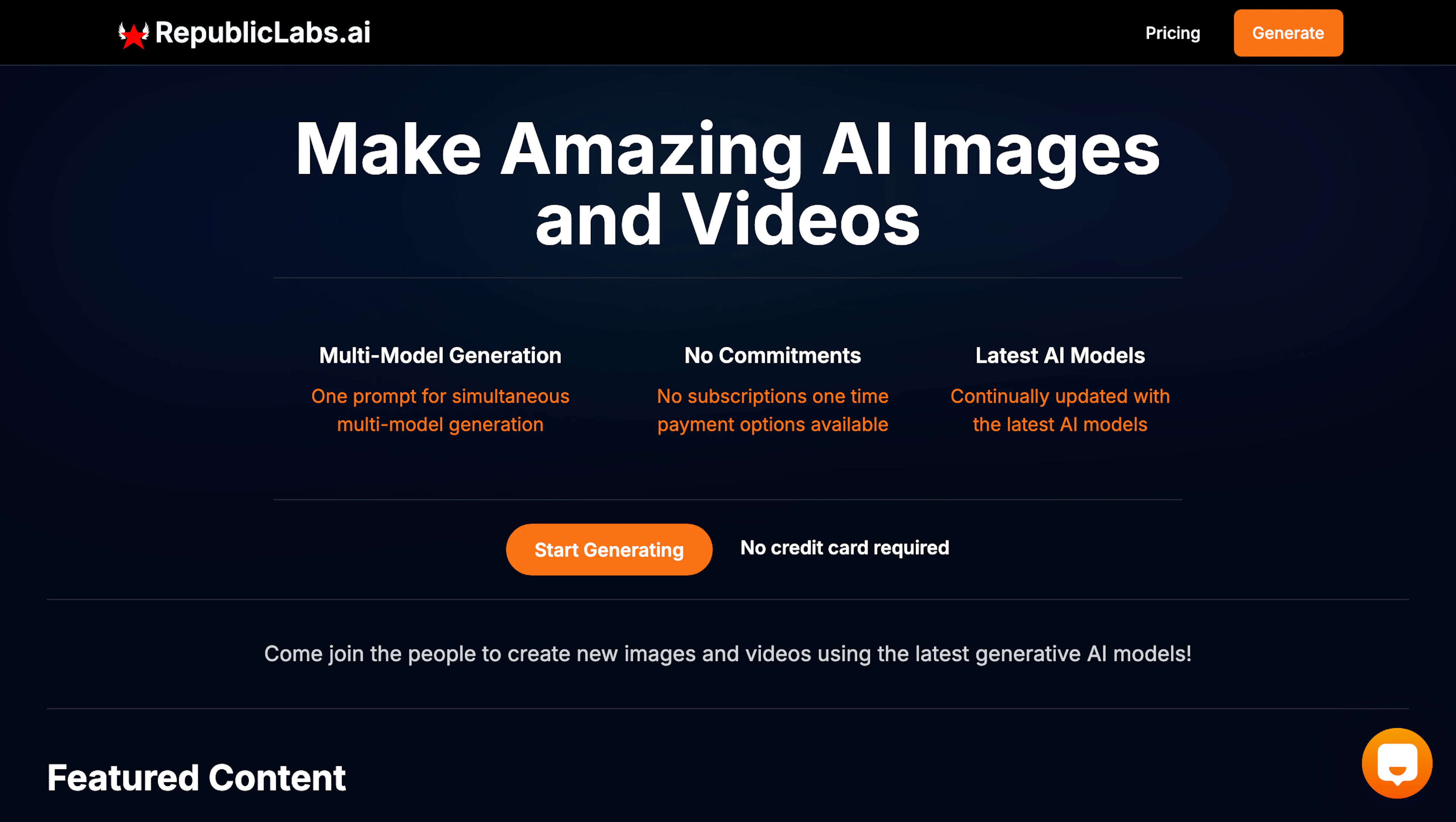 RepublicLabs - AI Tool Features, UI & Interface Overview