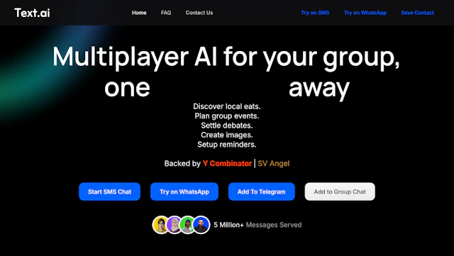 text.ai - AI Tool Logo & Interface