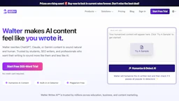 Walter Writes - AI Tool Profile and Logo Preview