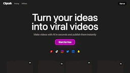 Cliptalk - AI Tool Profile and Logo Preview