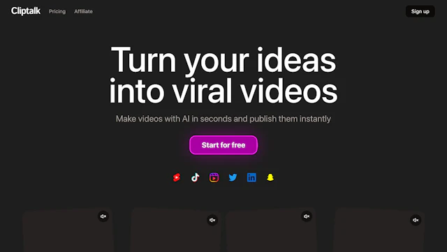 Cliptalk - AI Tool Logo & Interface