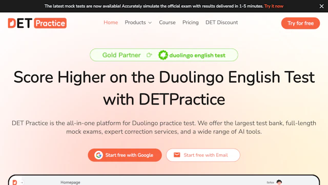 DET Practice - AI Tool Logo & Interface