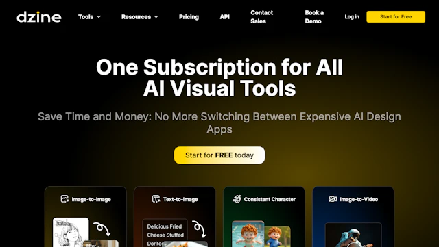 Dzine - AI Tool Logo & Interface