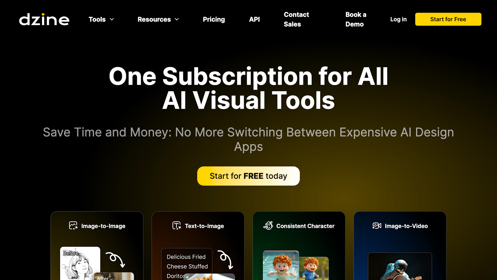 Dzine - AI Tool Features, UI & Interface Overview