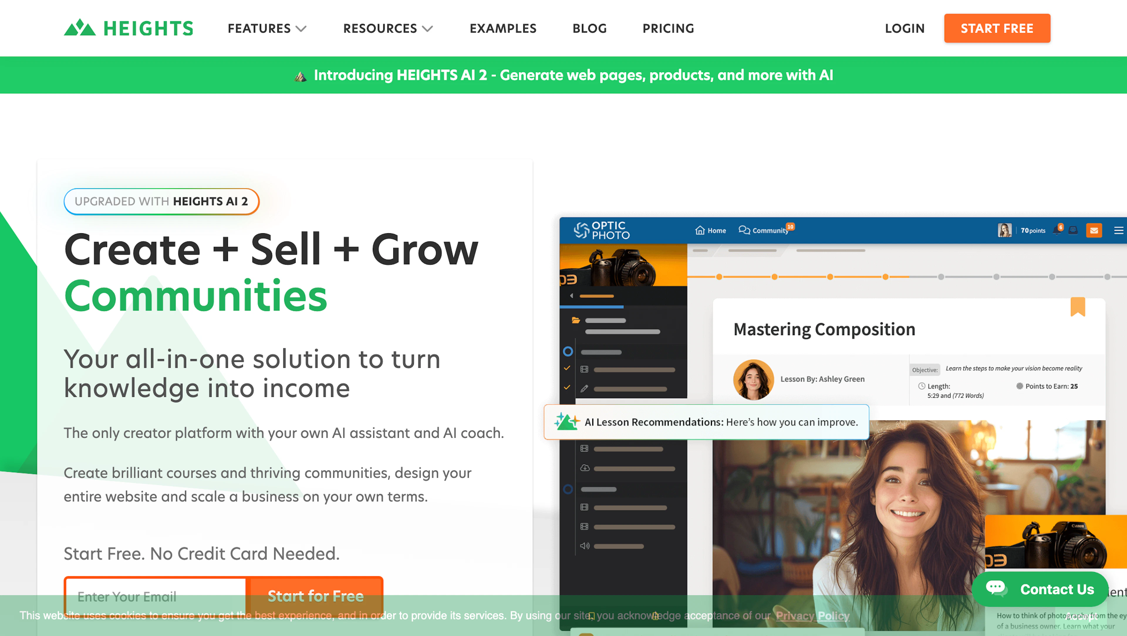 HEIGHTS AI - AI Tool Features, UI & Interface Overview