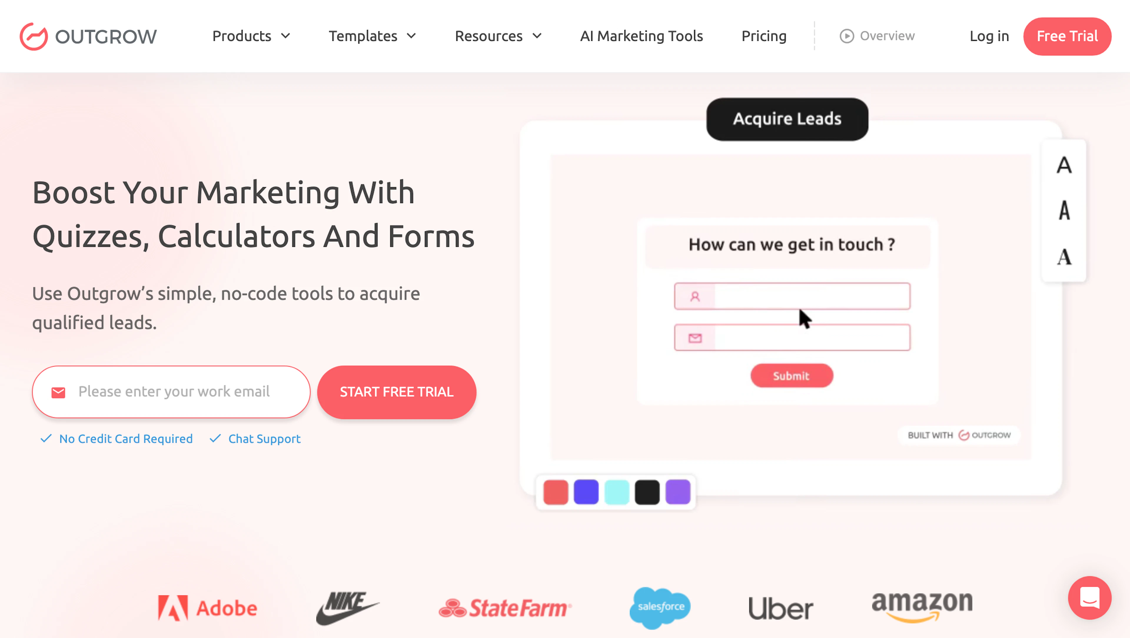 OutGrow - AI Tool Features, UI & Interface Overview