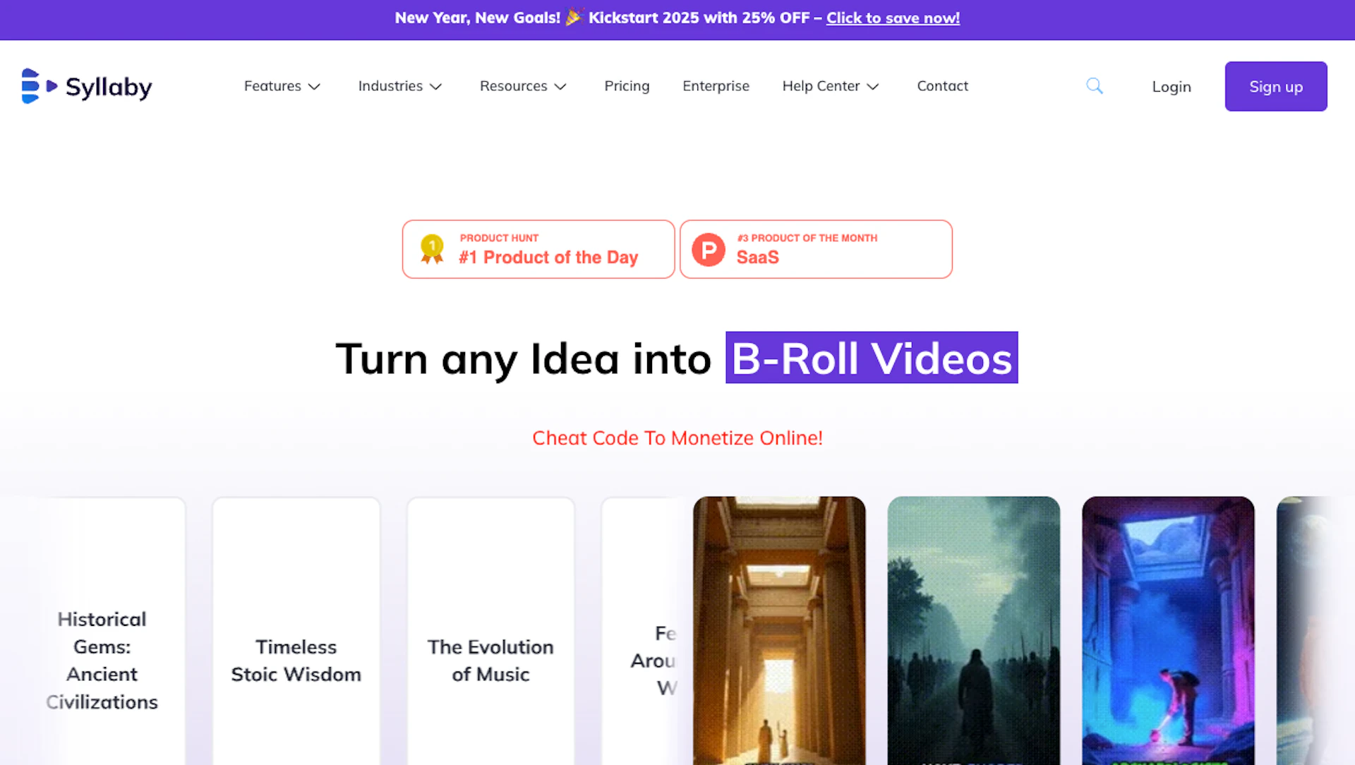 Syllaby - AI Tool Features, UI & Interface Overview