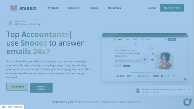 Snoooz - AI Tool Logo & Interface