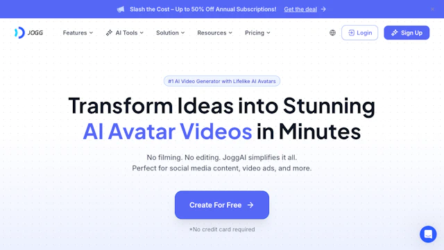 JoggAI - AI Tool Logo & Interface