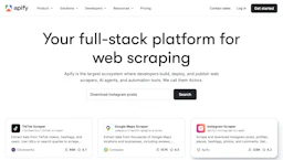 Apify - AI Tool Profile and Logo Preview