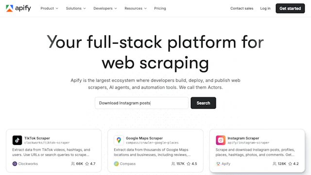 Apify - AI Tool Logo & Interface