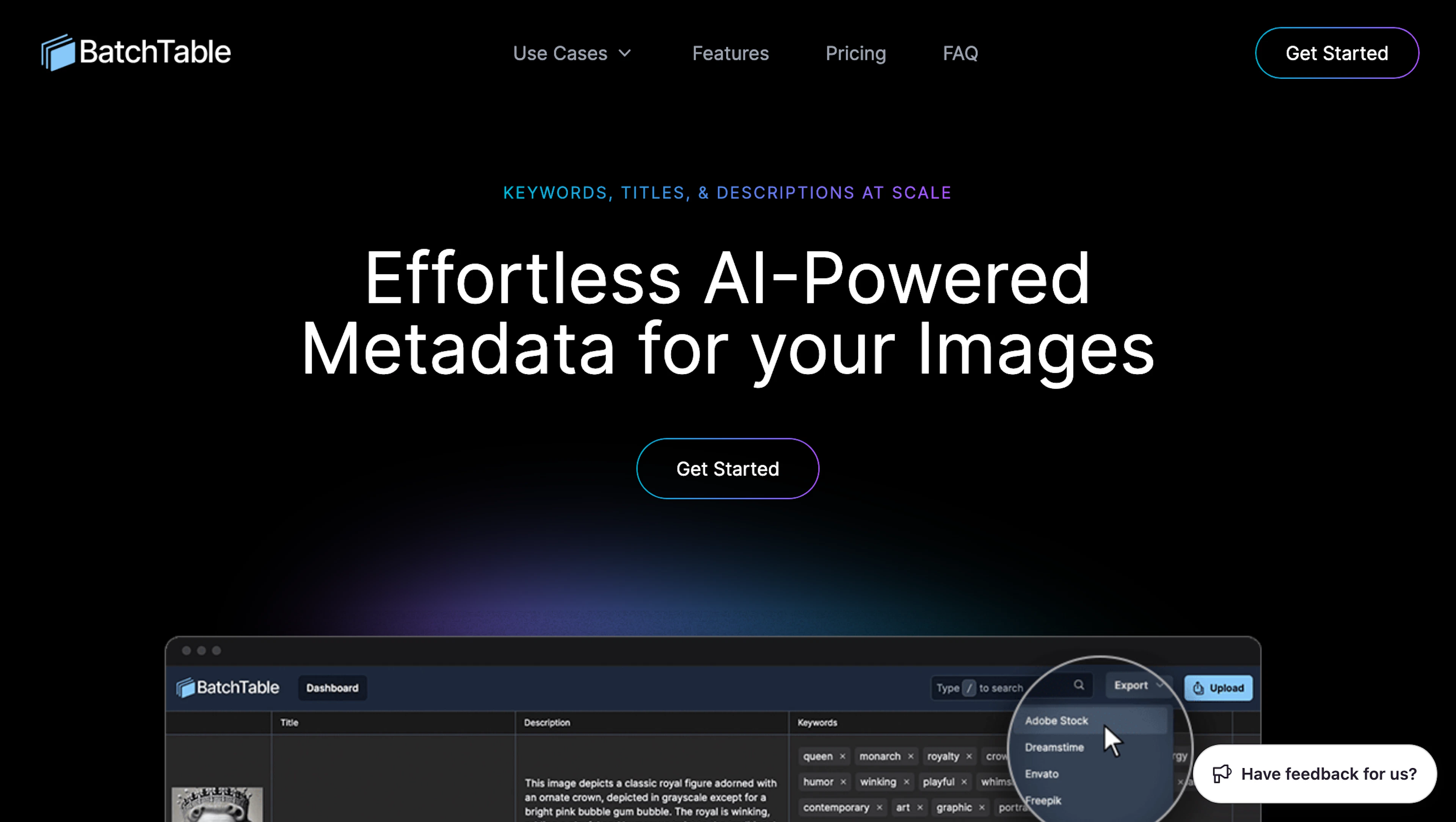 BatchTable - AI Tool Features, UI & Interface Overview