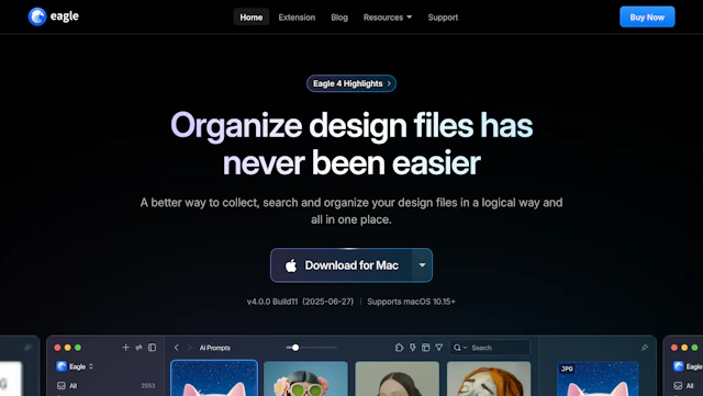 Eagle - AI Tool Logo & Interface